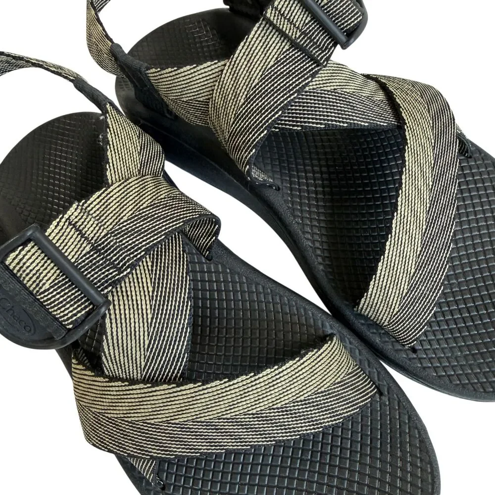 Chaco Mega Z/Cloud Men's Sport Hiking Sandals Odds Wide Black Tan Size 10
